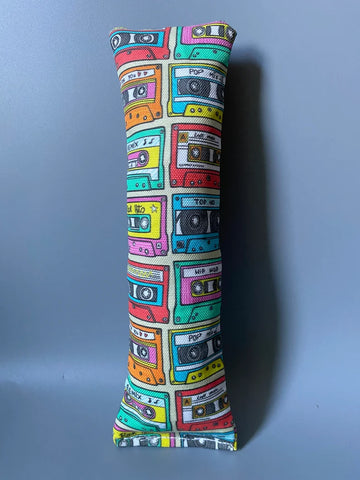 8" Durable Canvas Catnip Kicker Cat Toy||Cassette Tape