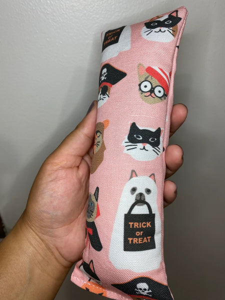 8 Durable Canvas Catnip Kicker Cat Toy Halloween Costume Cats